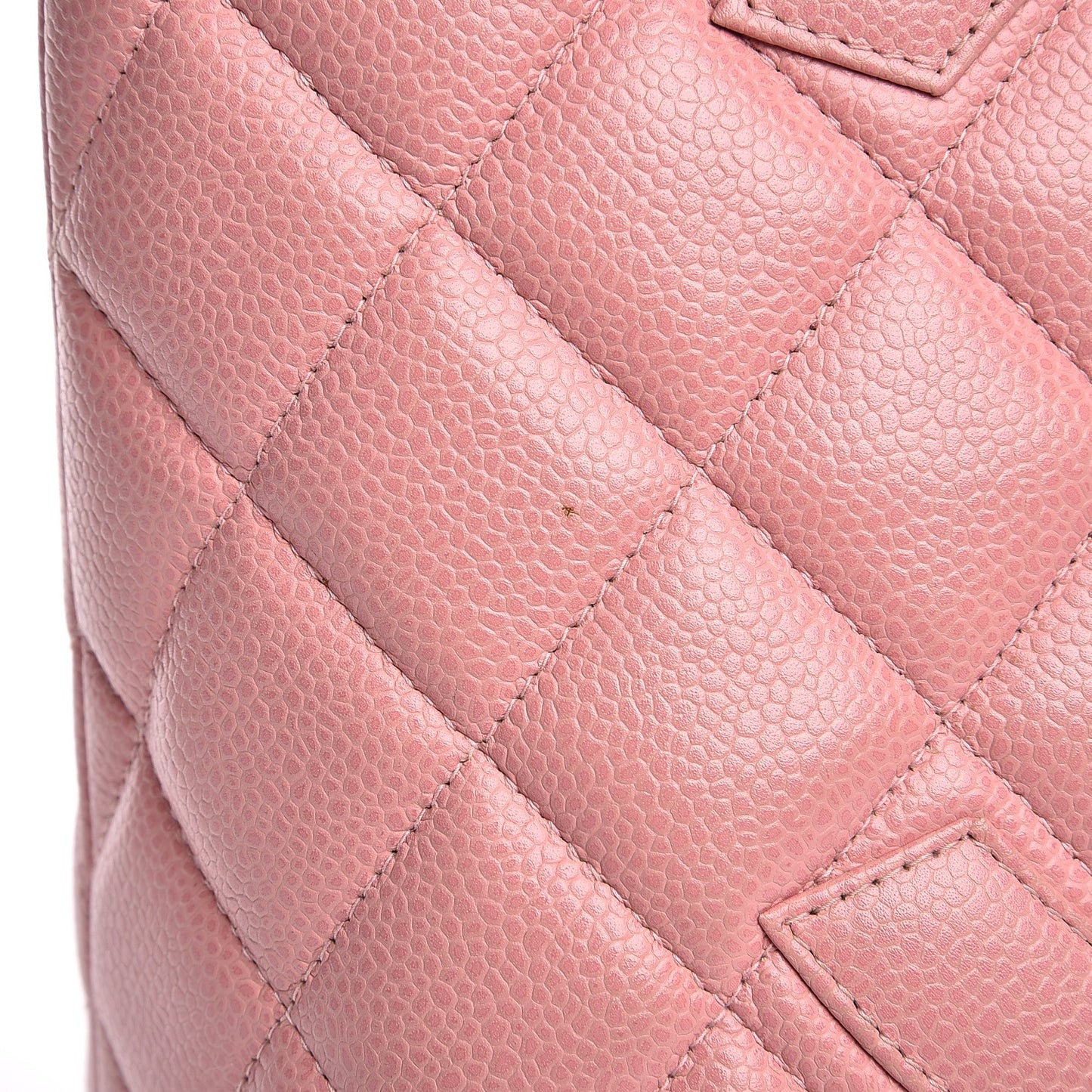 Caviar Quilted Medallion Tote Light Pink