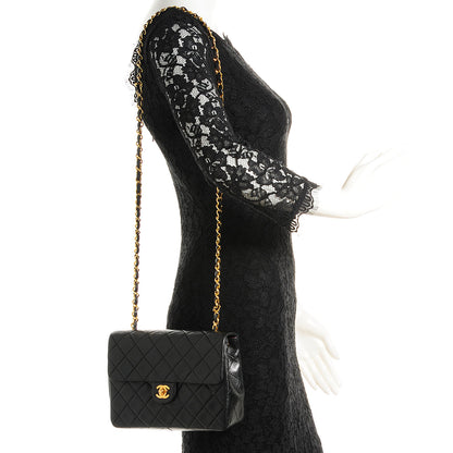Chanel Lambskin Quilted Mini Square Flap Black 2 of 7