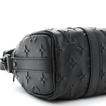Louis Vuitton Monogram Seal Keepall XS Black 8 of 9