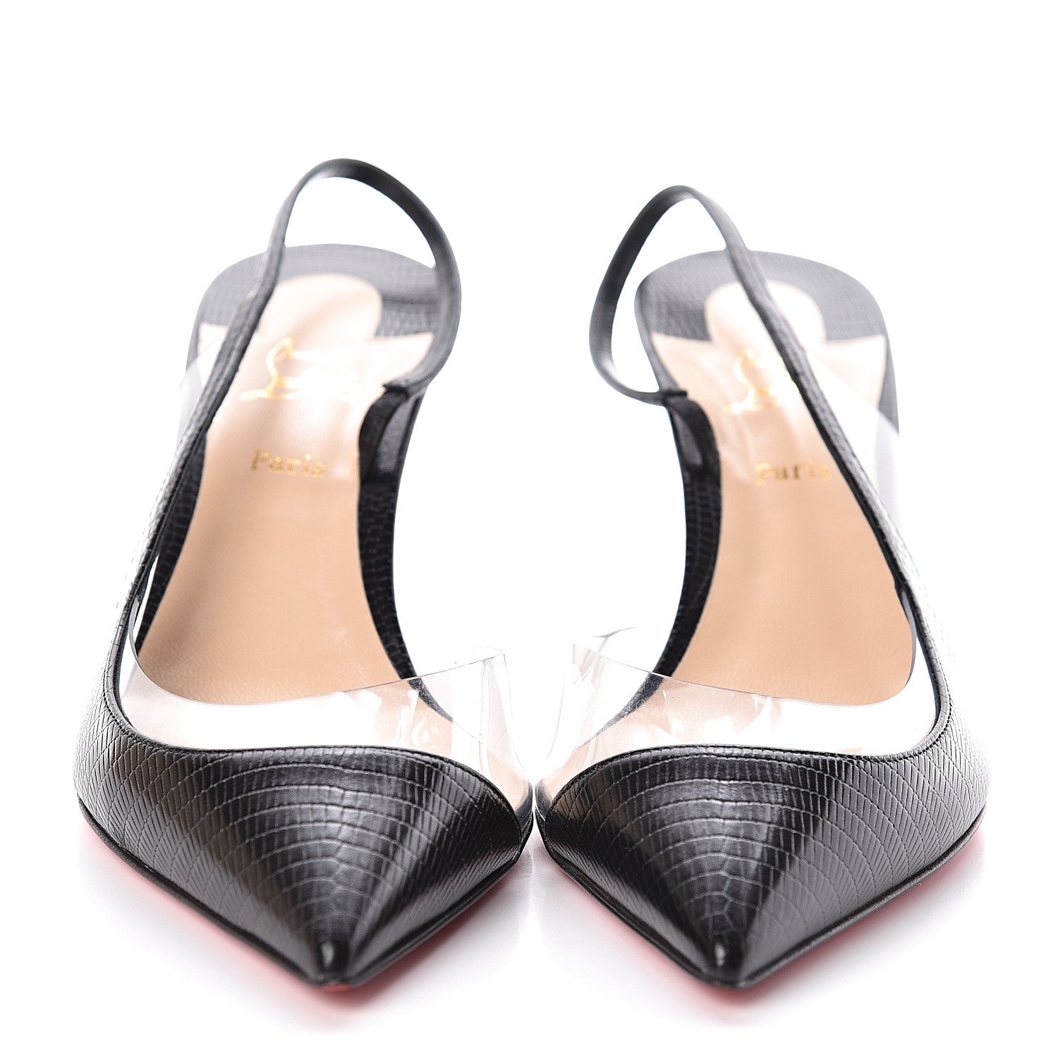 Christian Louboutin Calf Zarli PVC Optisexy 70 Pumps 39.5 Black 2 of 8