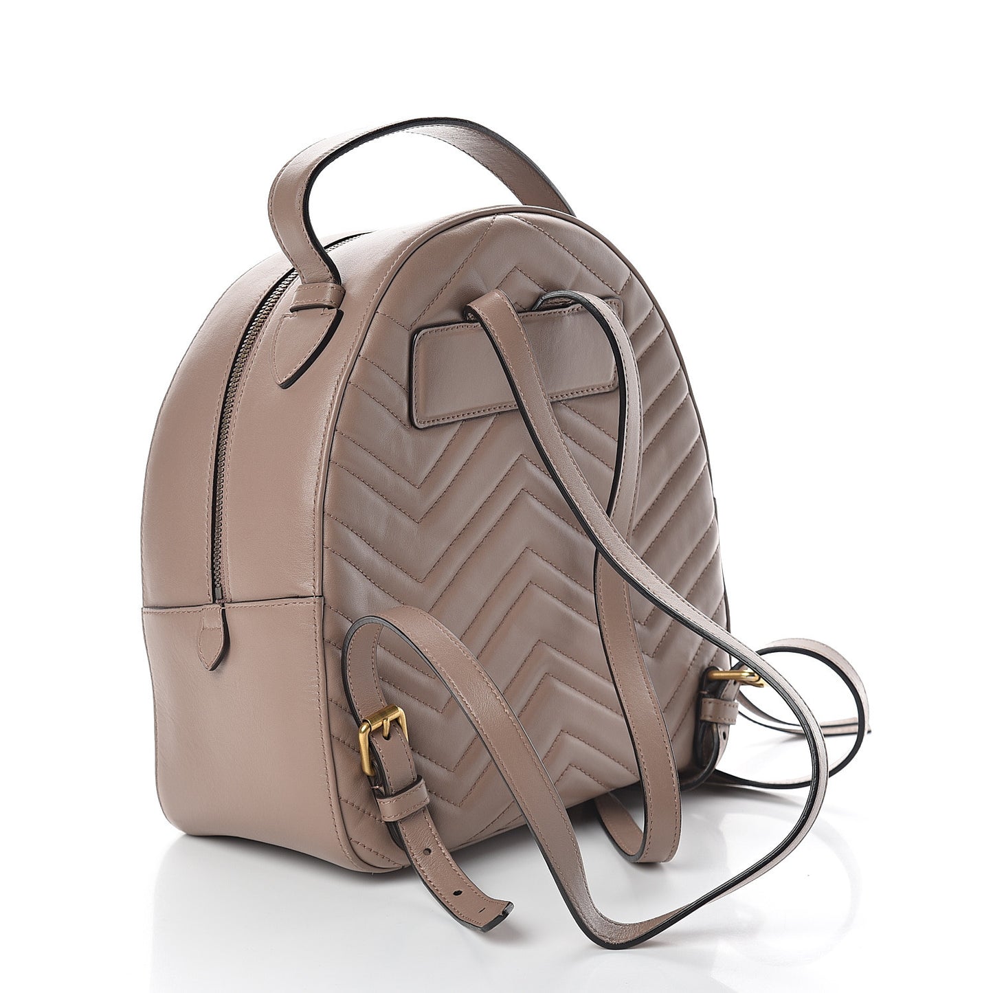 Calfskin Matelasse GG Marmont Dome Backpack Porcelain Rose