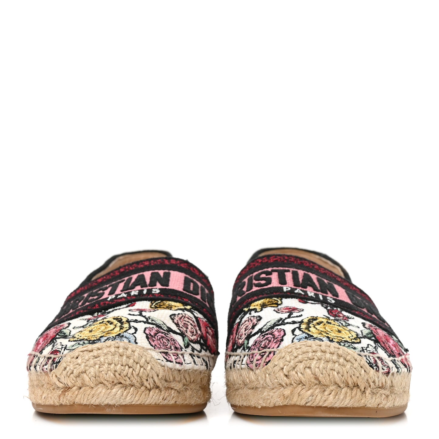 Canvas Embroidered Florilegio Granville Espadrille 38 Multicolor