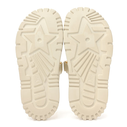 Christian Dior Lambskin Dioract 10mm Sandals 36 Off White 5 of 8