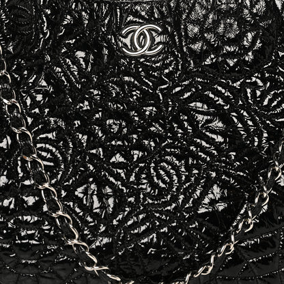 Chanel Vinyl Graphic Edge Tote Black 8 of 10
