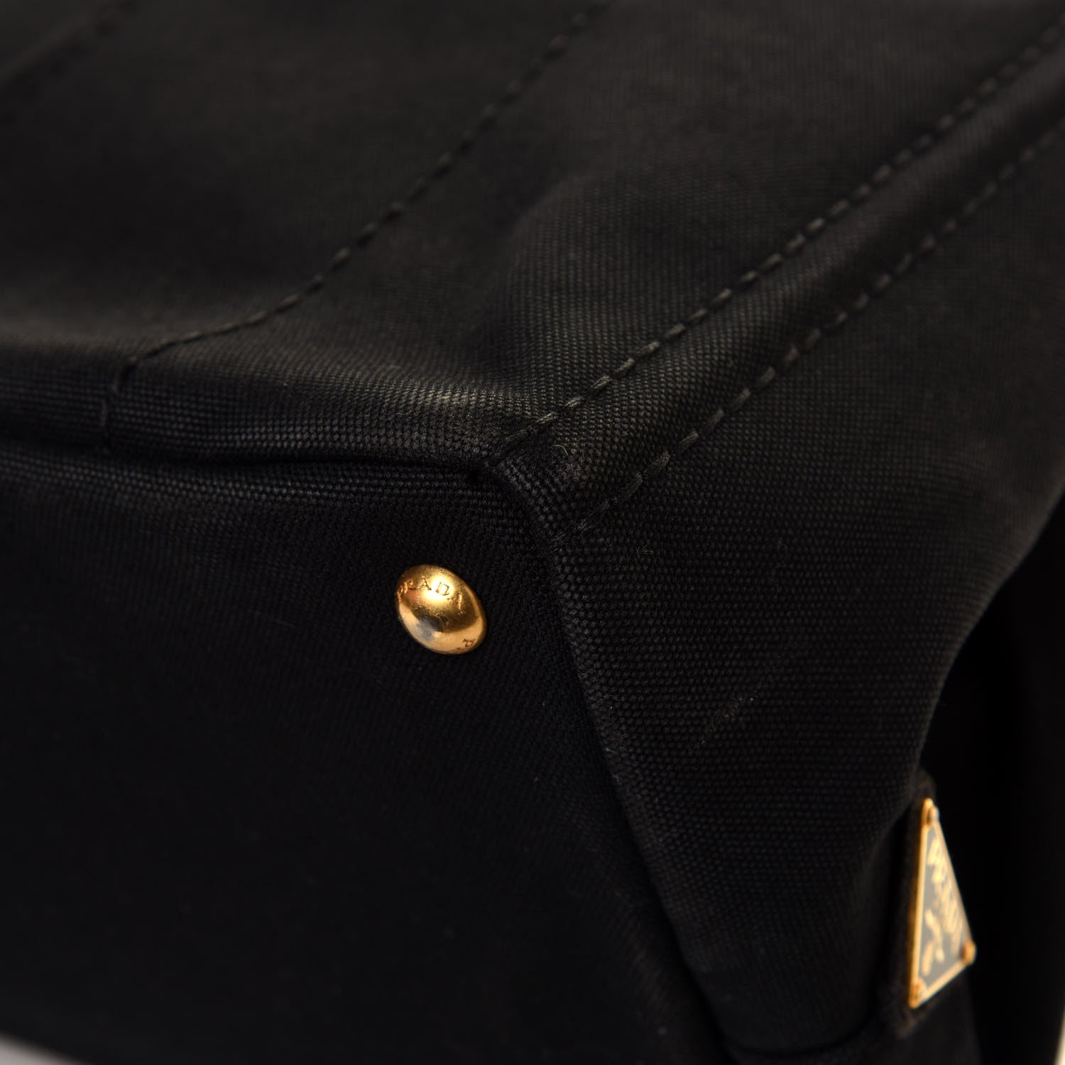 Prada Canapa Small Logo Tote Black 11 of 12