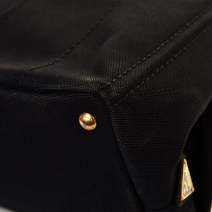 Prada Canapa Small Logo Tote Black 11 of 12