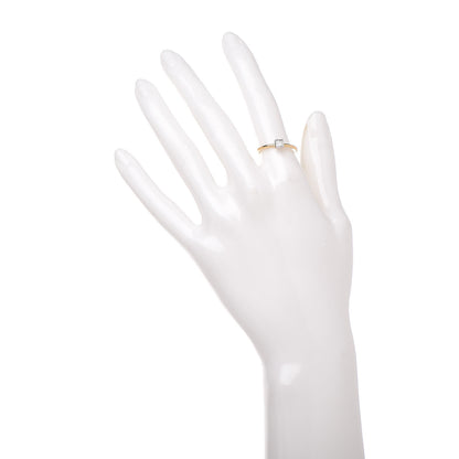 Tiffany 18K Yellow Gold Platinum Diamond .15ct Square Bezet Ring 52 6 2 of 5
