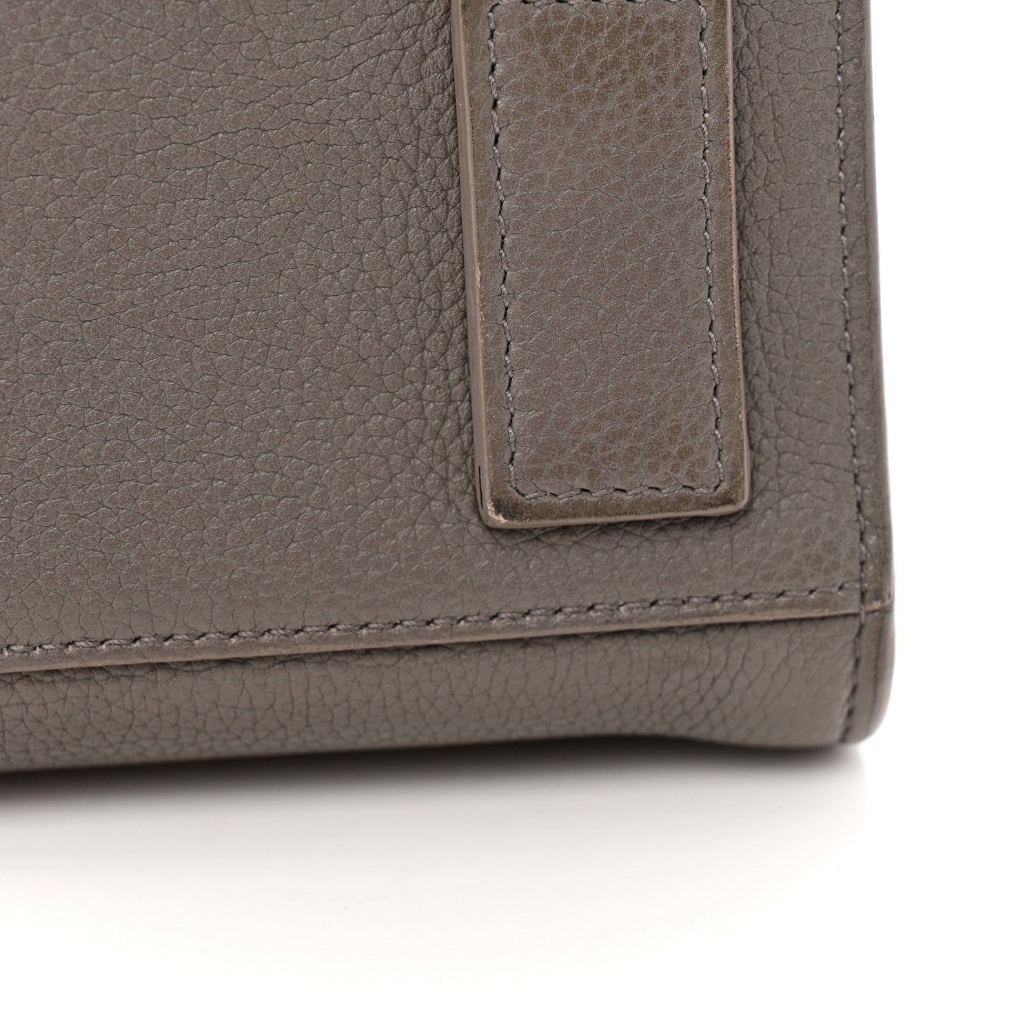 Saint Laurent Grained Calfskin Nano Supple Sac De Jour Fog 12 of 16