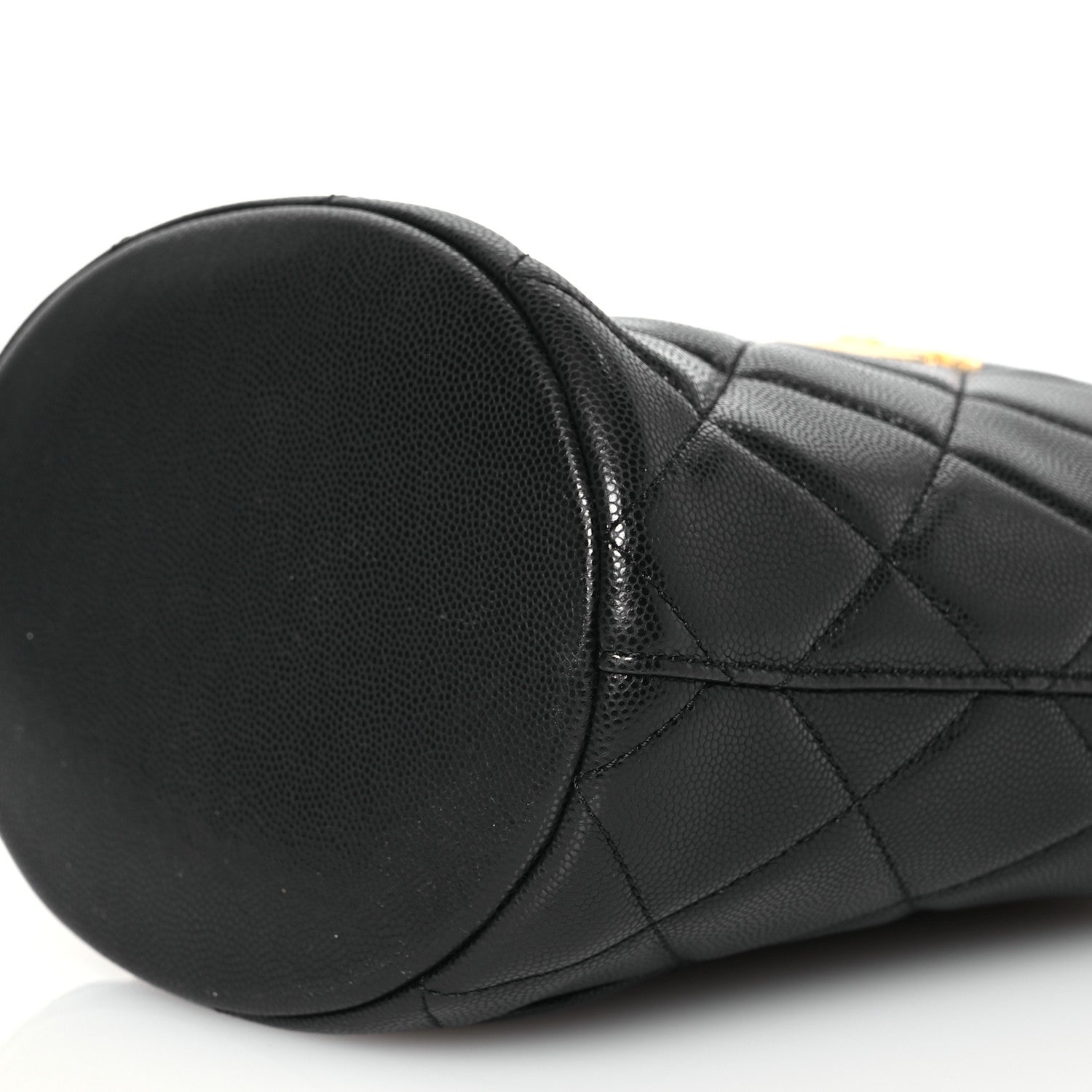 Chanel Caviar Quilted Twist Your Buttons Bucket Bag Black 10 of 10