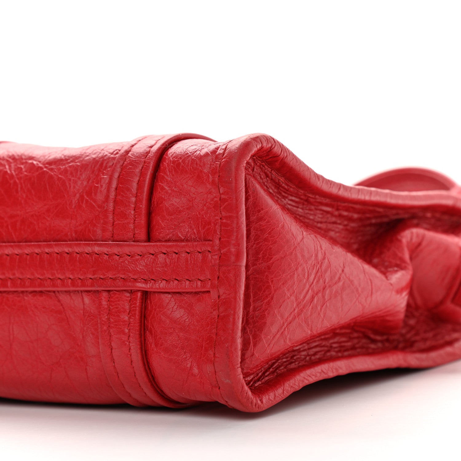 Balenciaga Agneau Arena XXS Bazar Shopper Tote Rouge Cardinal 8 of 10