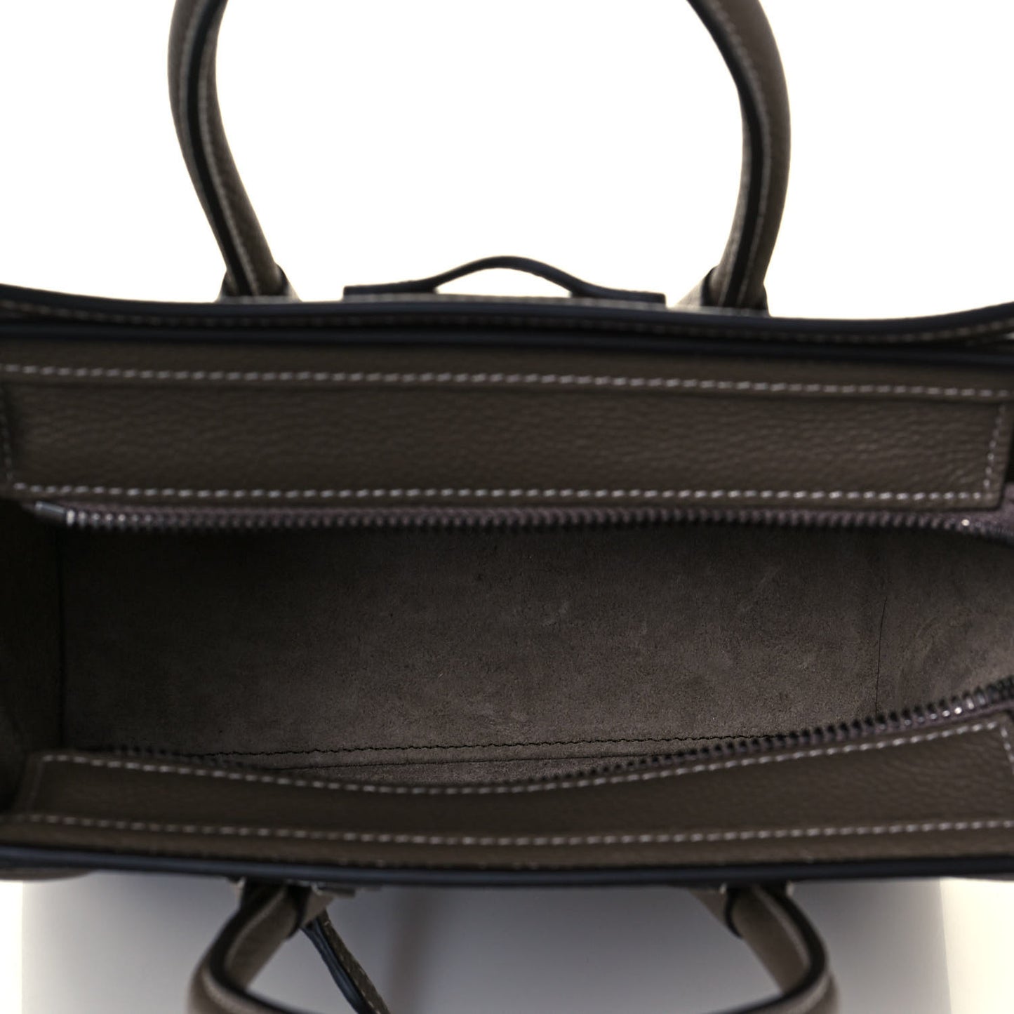 Drummed Calfskin Nano Luggage Souris