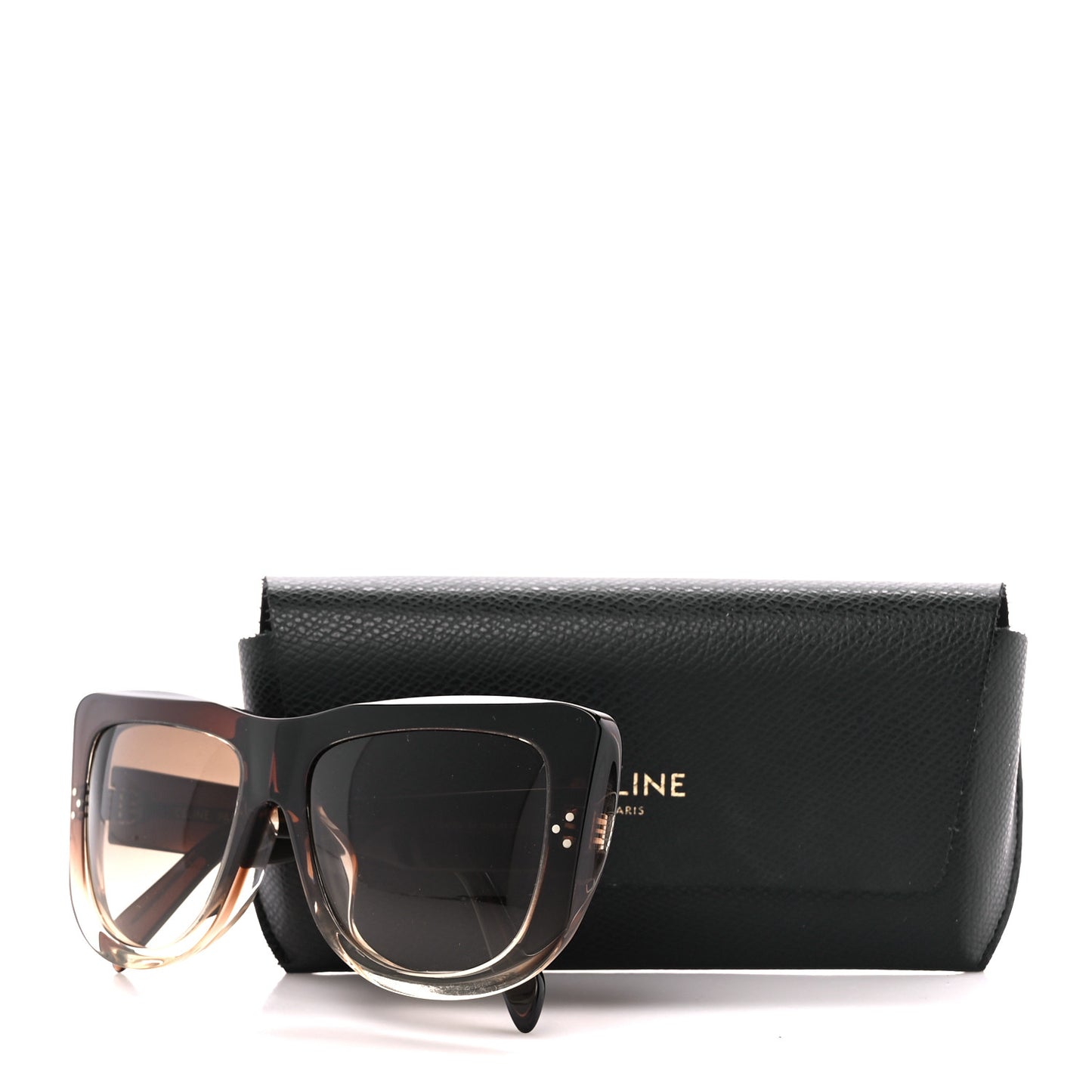 Acetate Square Sunglasses CL40157U Brown
