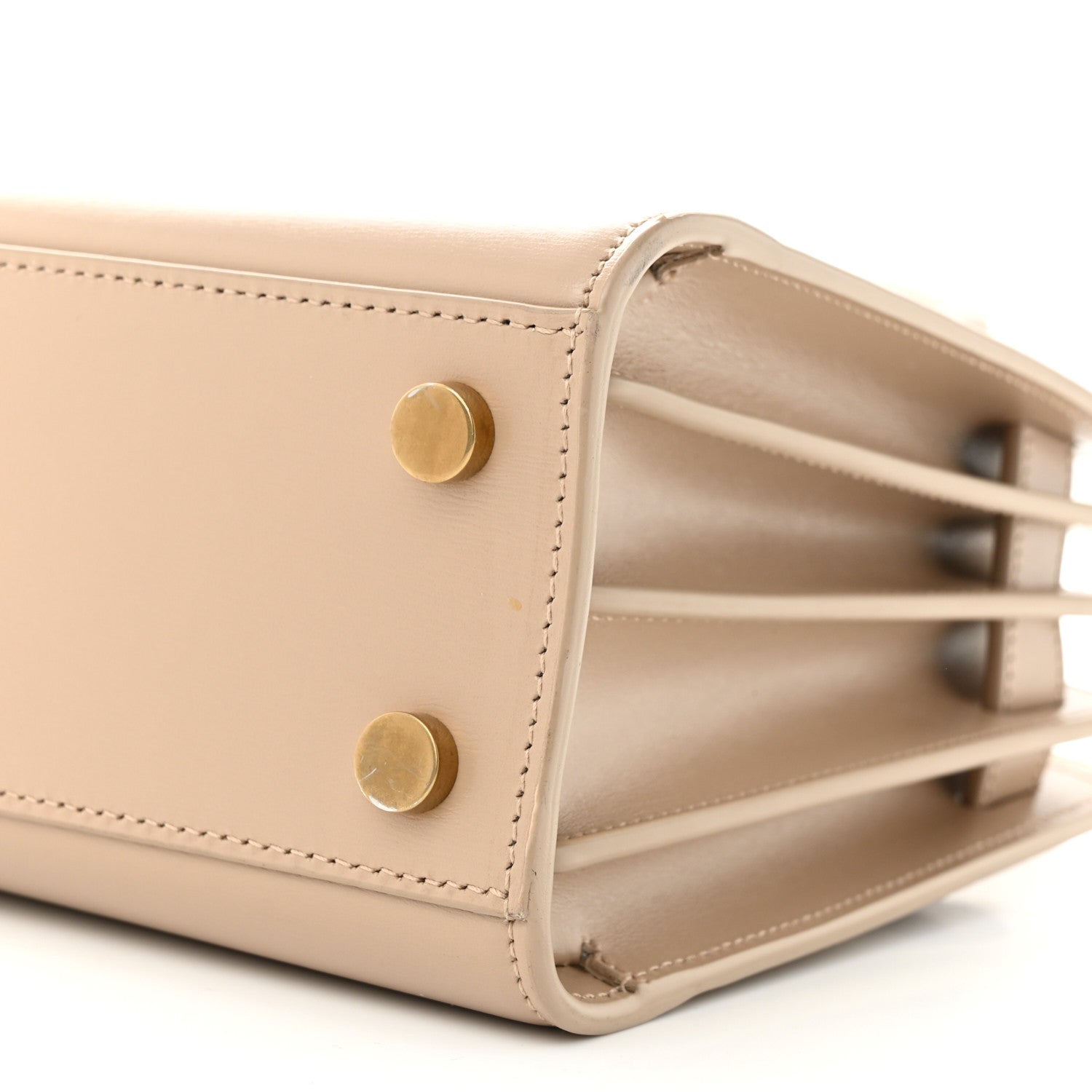Saint Laurent Smooth Calfskin Nano Sac De Jour Dark Beige 10 of 13