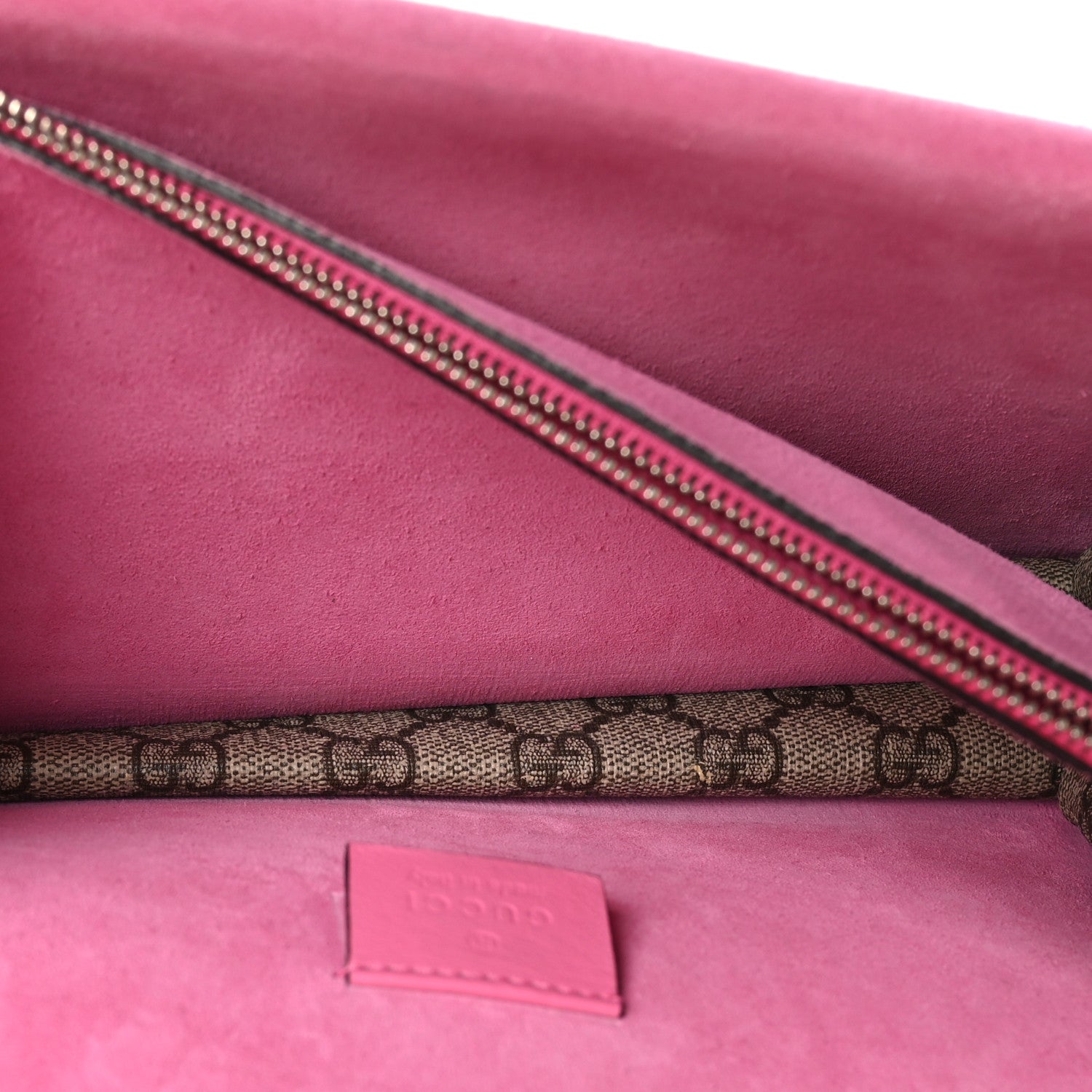Gucci GG Supreme Monogram Small Dionysus Shoulder Bag Pink 7 of 12