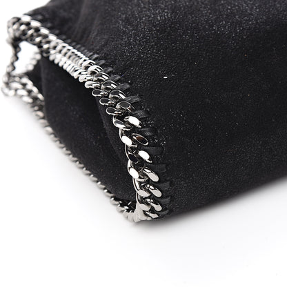 Stella McCartney Shaggy Deer Mini Falabella Fold Over Tote Black 8 of 10