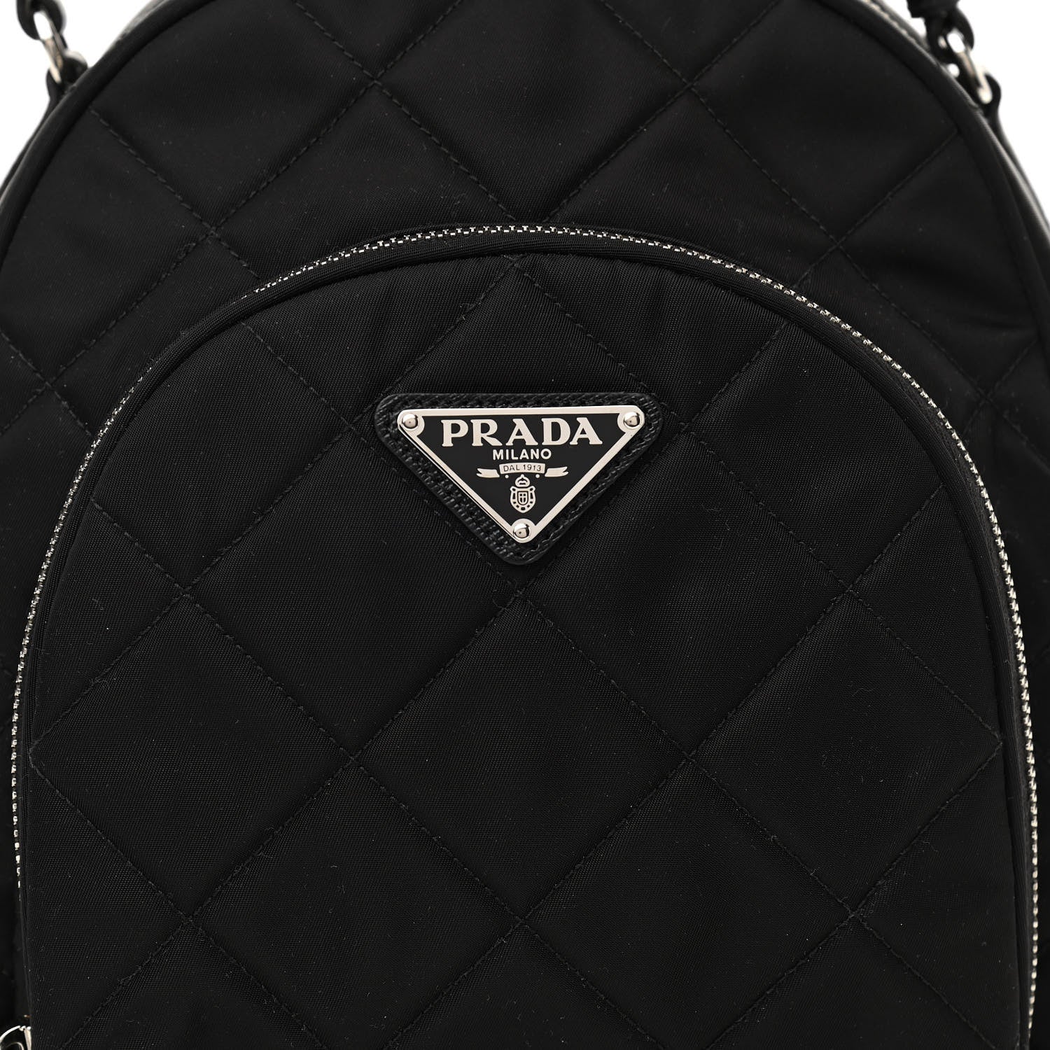 Prada Nylon Tessuto Impuntu Quilted Backpack Black 8 of 10
