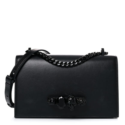 Alexander McQueen Calfskin Knuckle Shoulder Bag Black 1 of 22