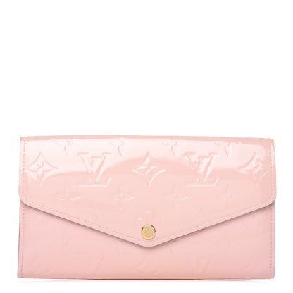Louis Vuitton Vernis Sarah Wallet NM Rose Ballerine 1 of 8