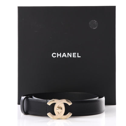 Chanel Calfskin CC Turn Lock Belt 85 34 Black 7 of 7