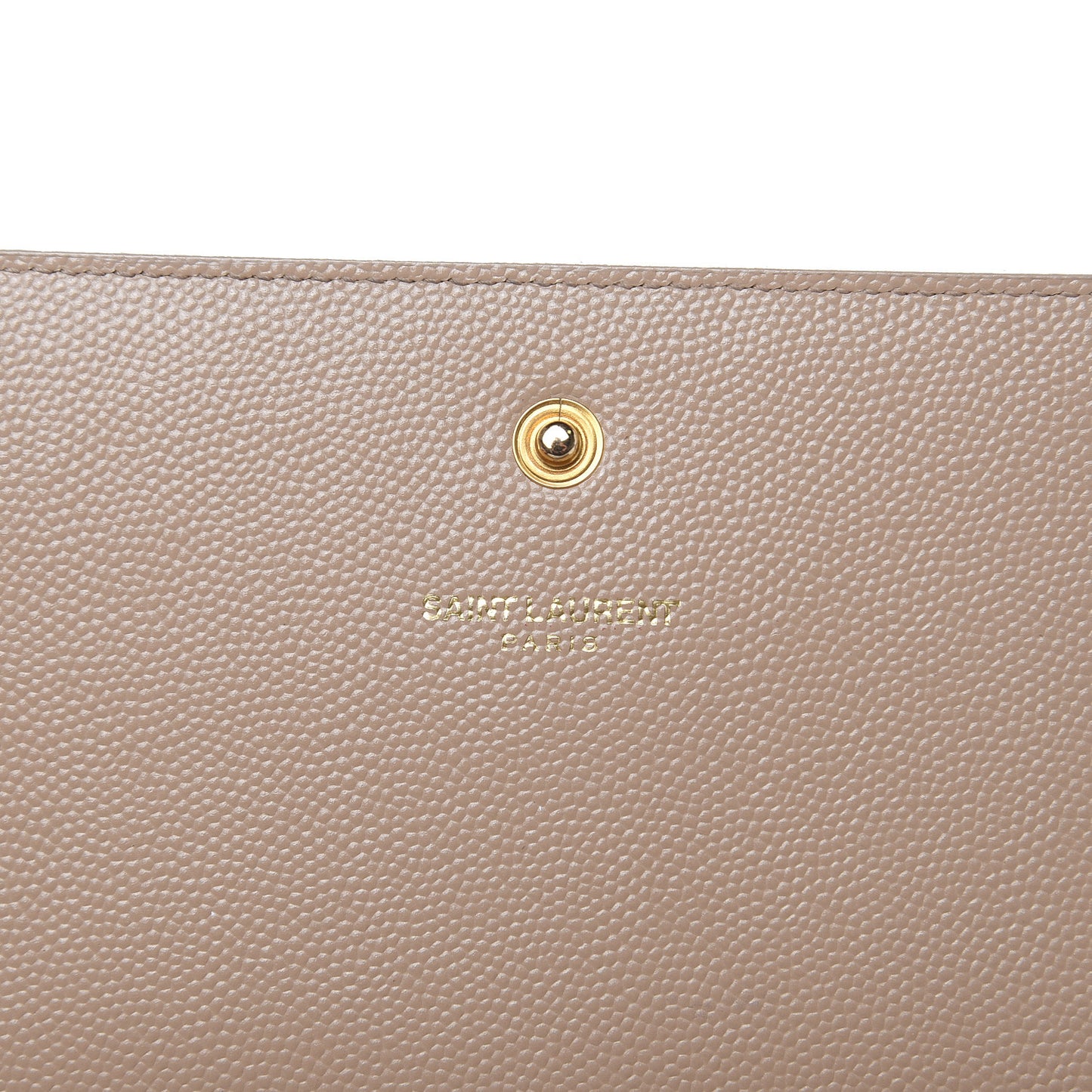 Grain De Poudre Monogram Chain Wallet Dark Beige