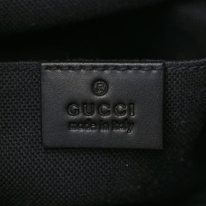 Gucci GG Supreme Monogram Web Small Flat Messenger Bag Black Grey 6 of 10