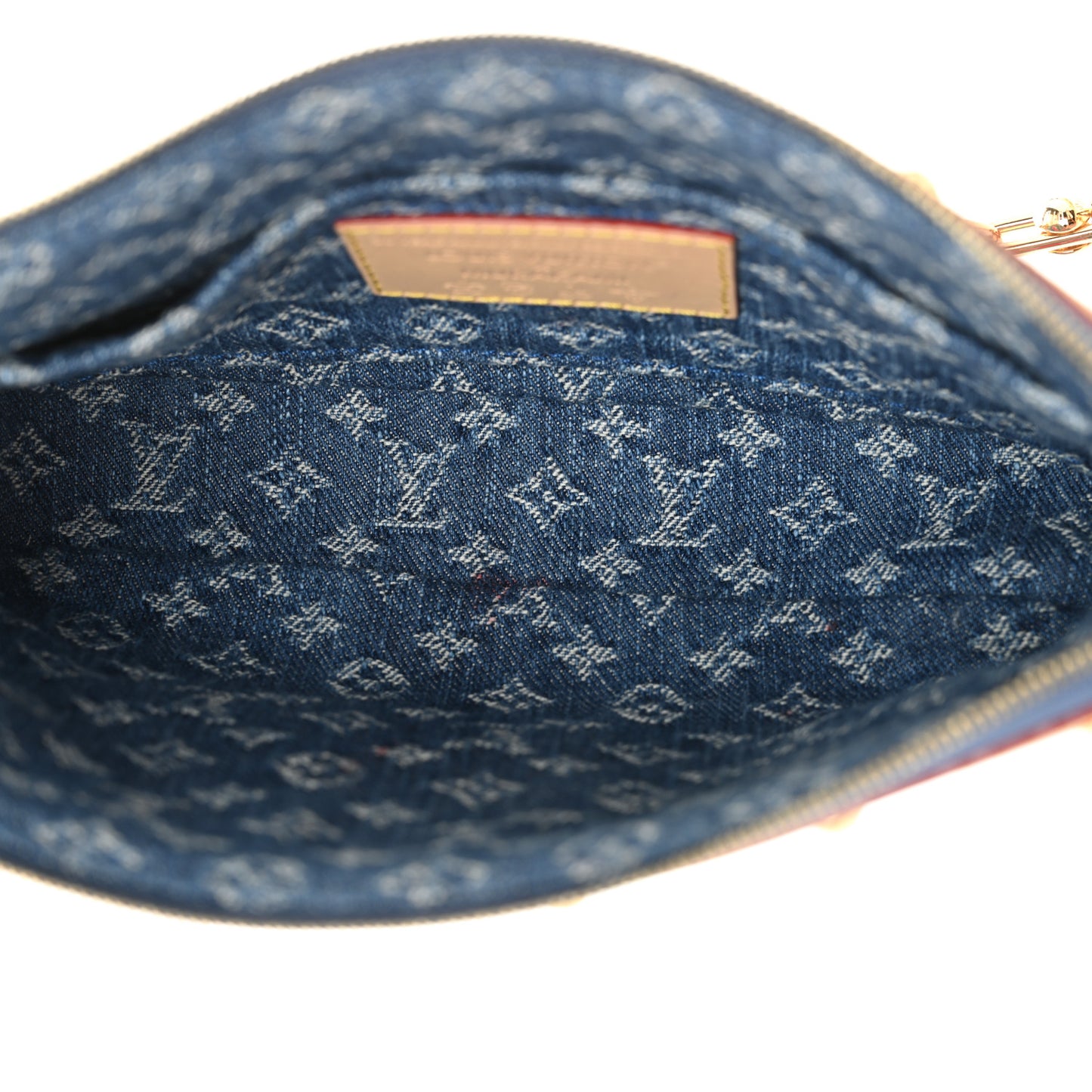 LV X TM Monogram Denim Cerises Pochette Accessories Blue