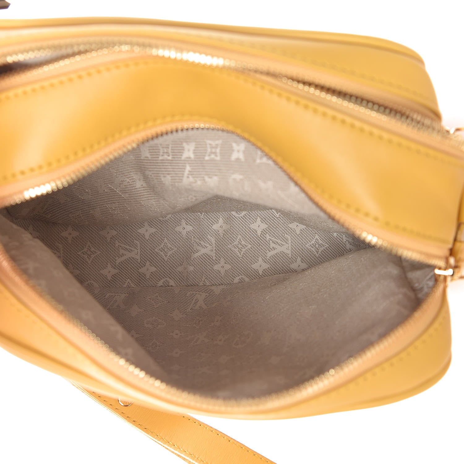 Louis Vuitton Supple Calfskin Paname Take Off Flight Bag Yellow 6 of 14