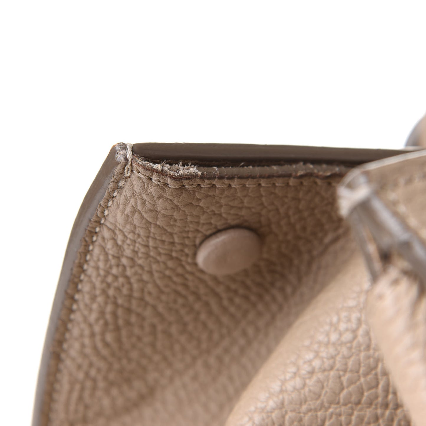 Crisped Calfskin Medium Tie Knot Tote Taupe