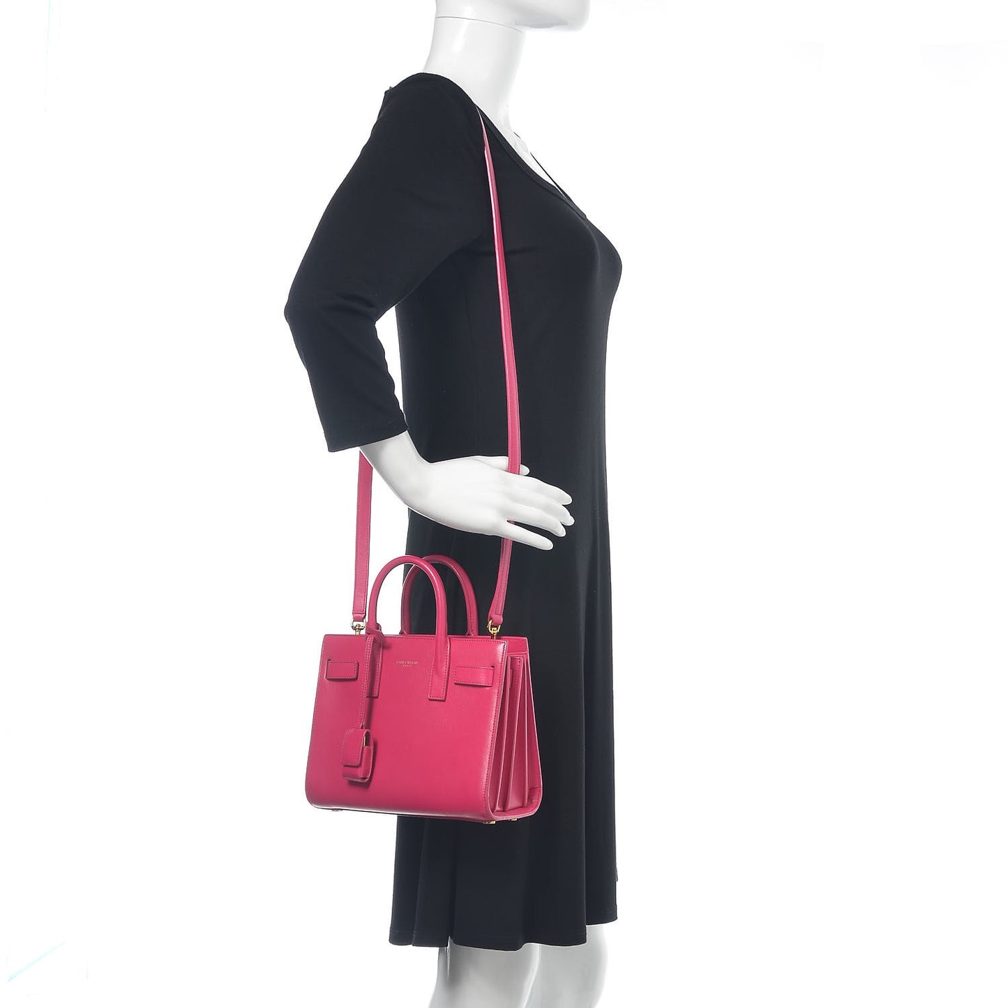 Calfskin Nano Sac De Jour Lipstick Fuchsia