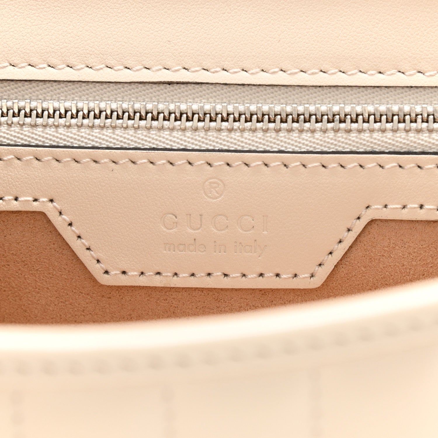 Gucci Calfskin Matelasse Aria Small GG Marmont Shoulder Bag Mystic White 6 of 8