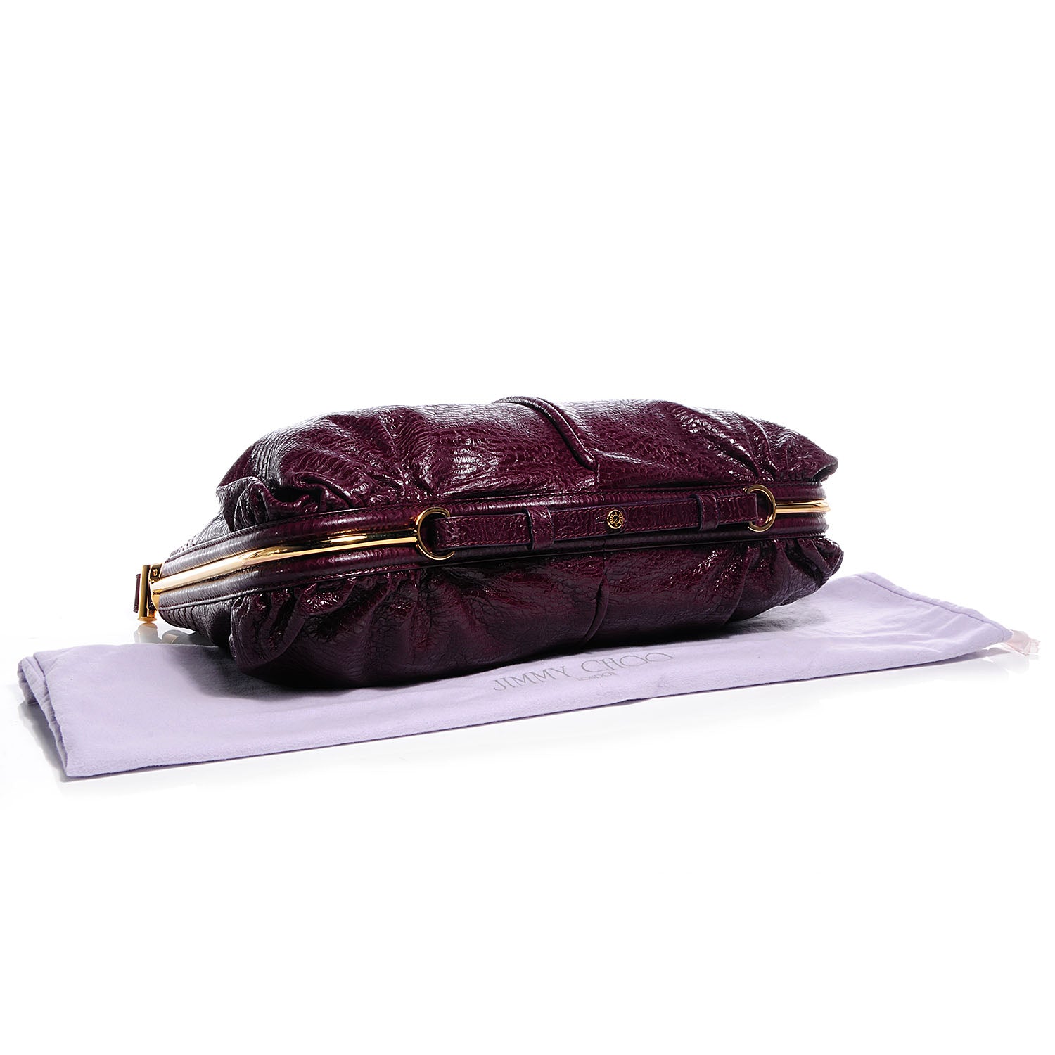 Jimmy Choo Glazed Leather Ayse Shoulder Bag Purple 4 of 7