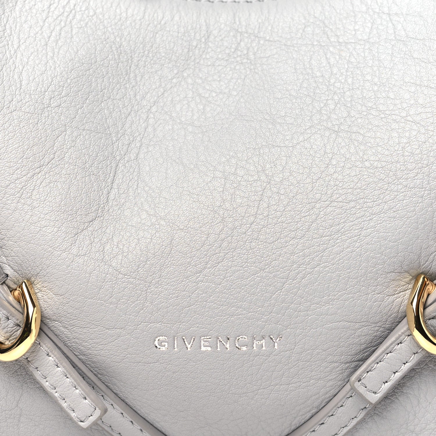 Givenchy Tumbled Calfskin Mini Voyou Boyfriend Party Bag Light Grey 8 of 11