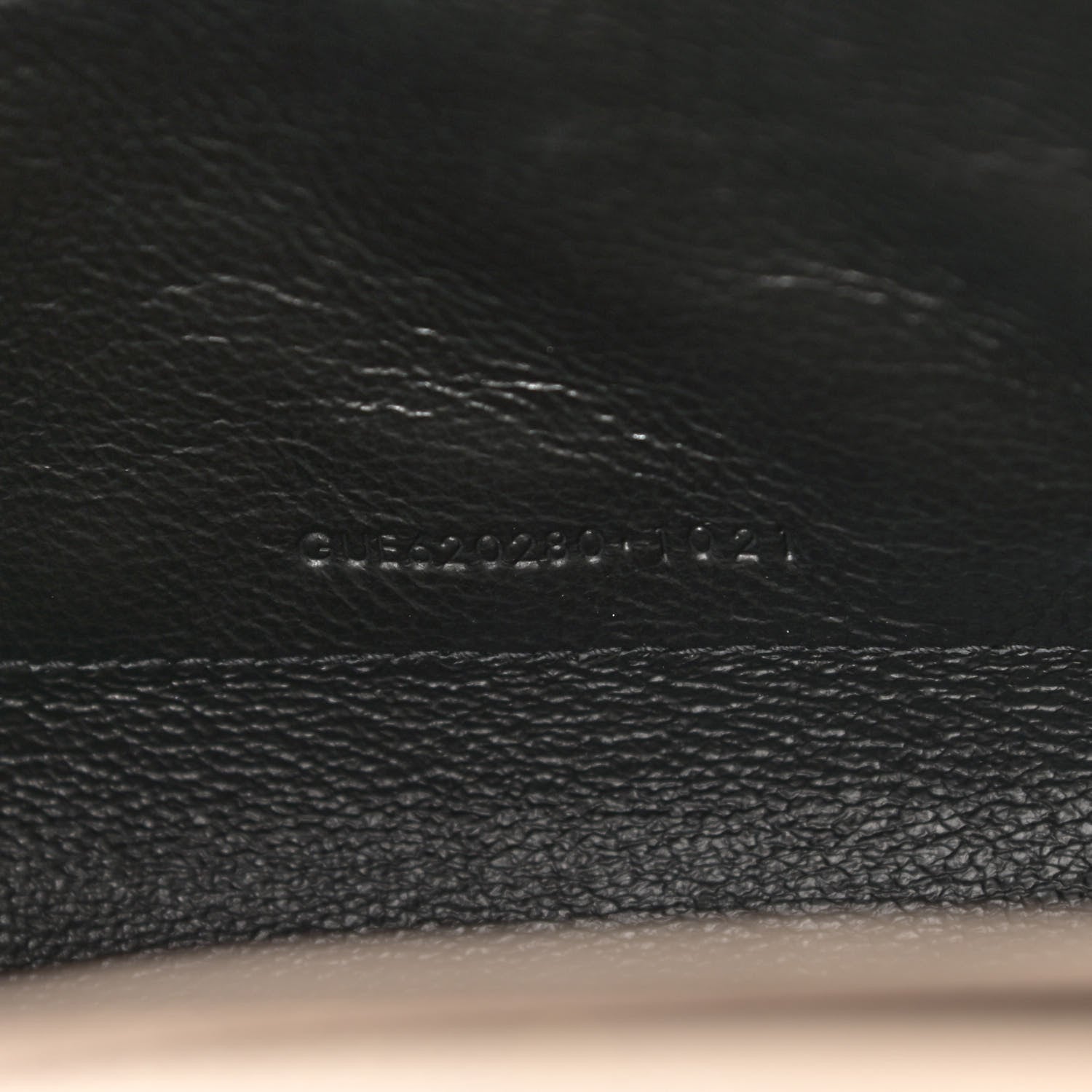 Saint Laurent Grain De Poudre Mixed Matelasse Triquilt Monogram Chain Wallet Dark Beige 7 of 11