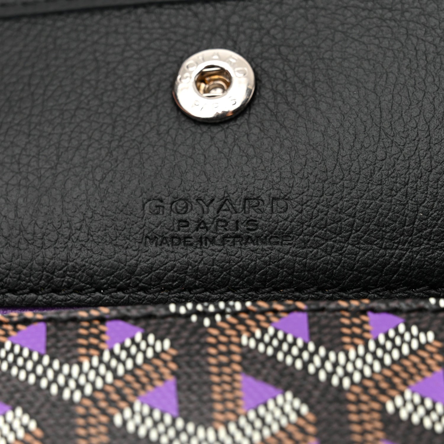 Goyard Goyardine Saint Louis Claire Voie GM Black Purple 7 of 11