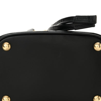 Salvatore Ferragamo Calfskin Quilted Gancini Backpack Black 10 of 11