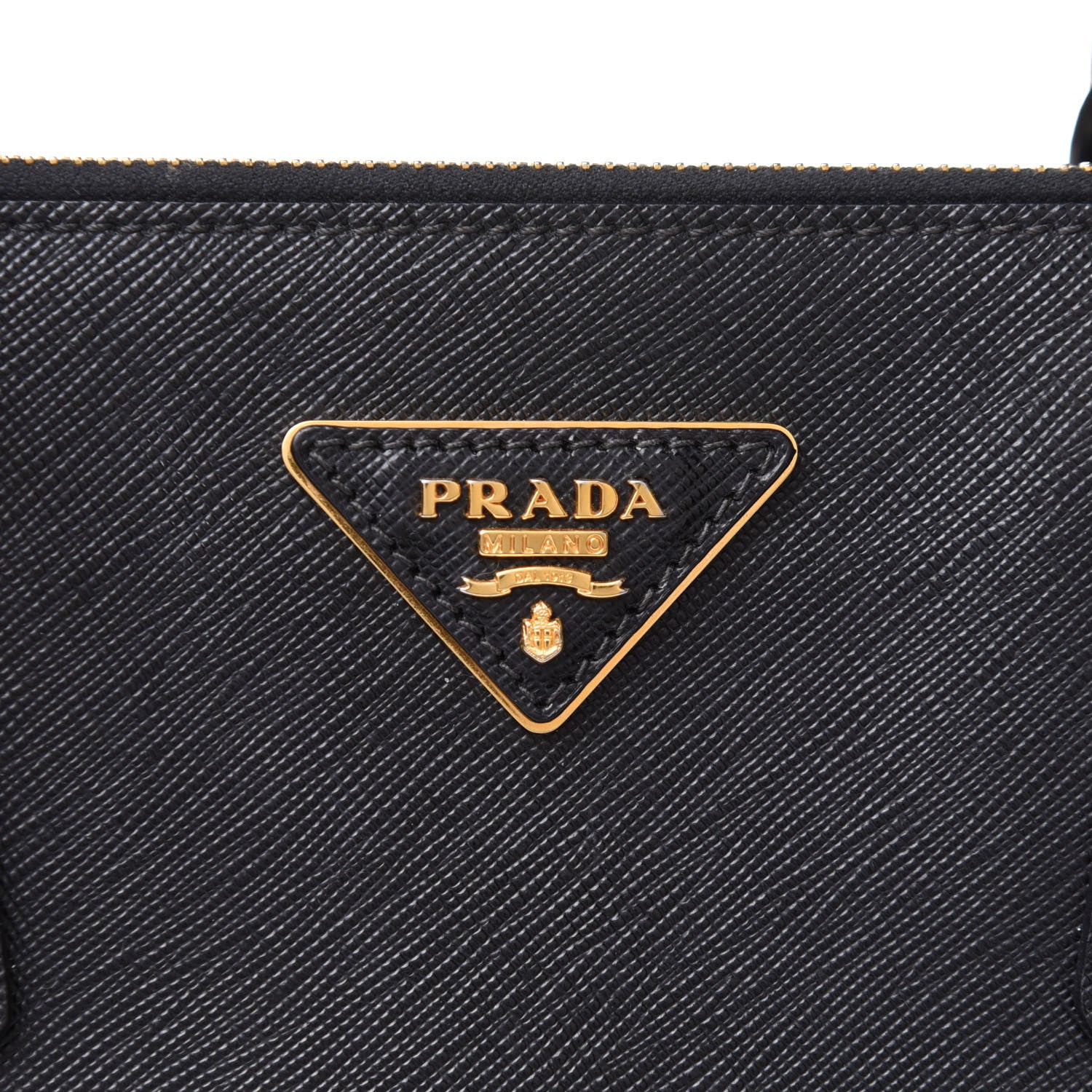 Prada Saffiano Small Galleria Double Zip Tote Black 13 of 17