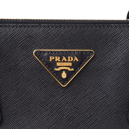 Prada Saffiano Small Galleria Double Zip Tote Black 13 of 17