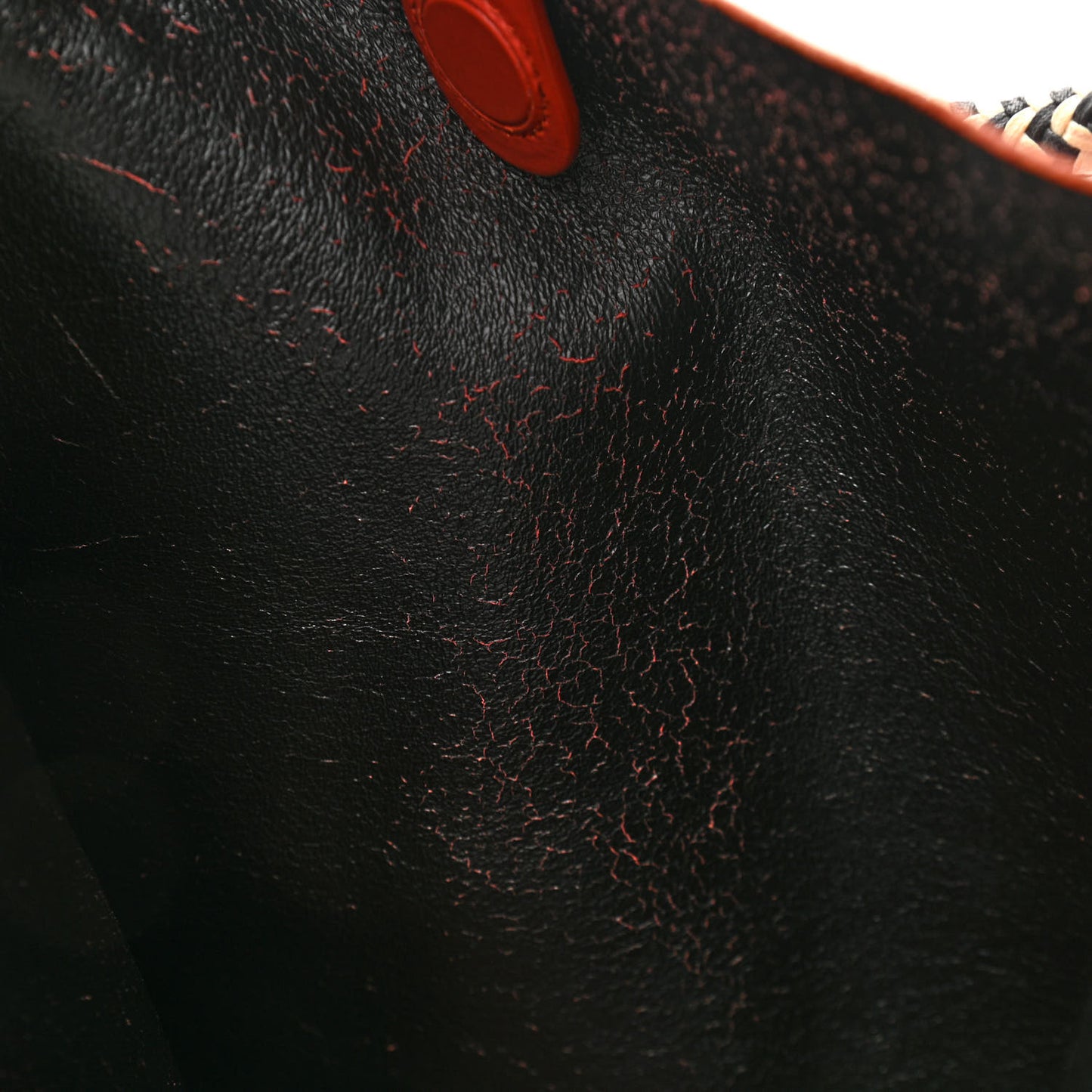 Calfskin L Lux Rope Handle Tote Rust