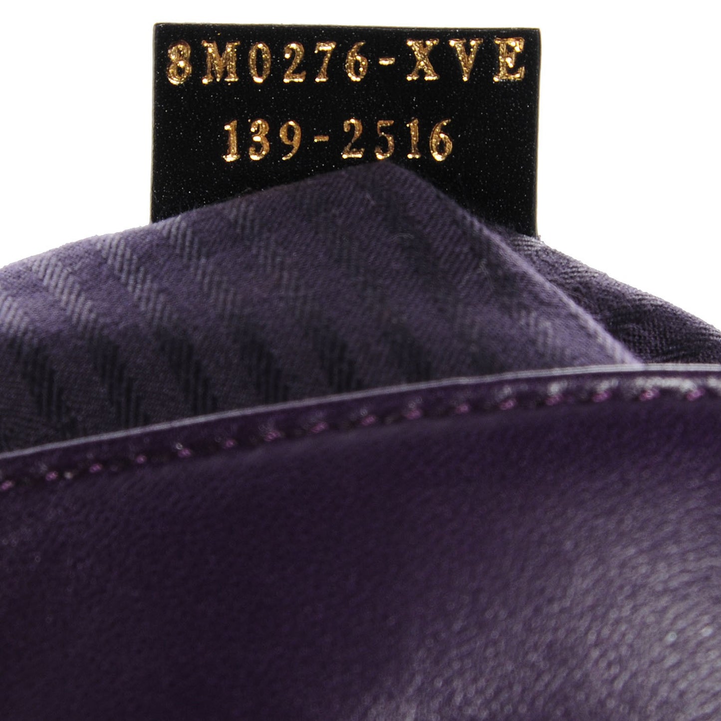 Nappa Fendista Pouchette Crossbody Ametista