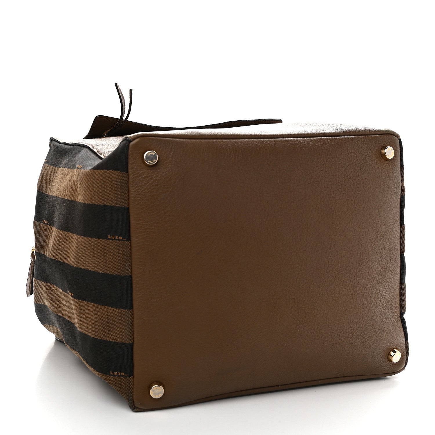 Fendi Vitello Pequin Magnetic Top Satchel Foresta 3 of 14
