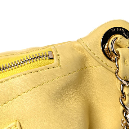 Chanel Lambskin Quilted Waist Belt Bag Yellow 7 of 14