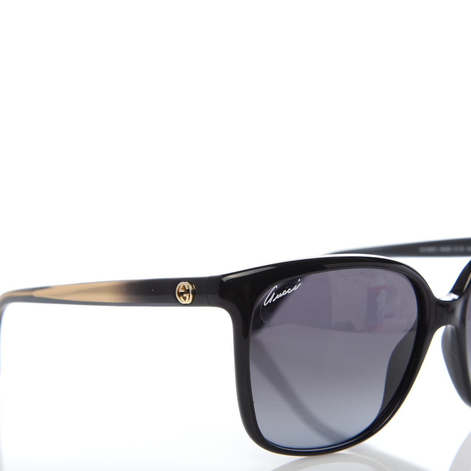 Gucci Acetate Square Frame Oversized Sunglasses GG3696/S Black Crystal 7 of 8