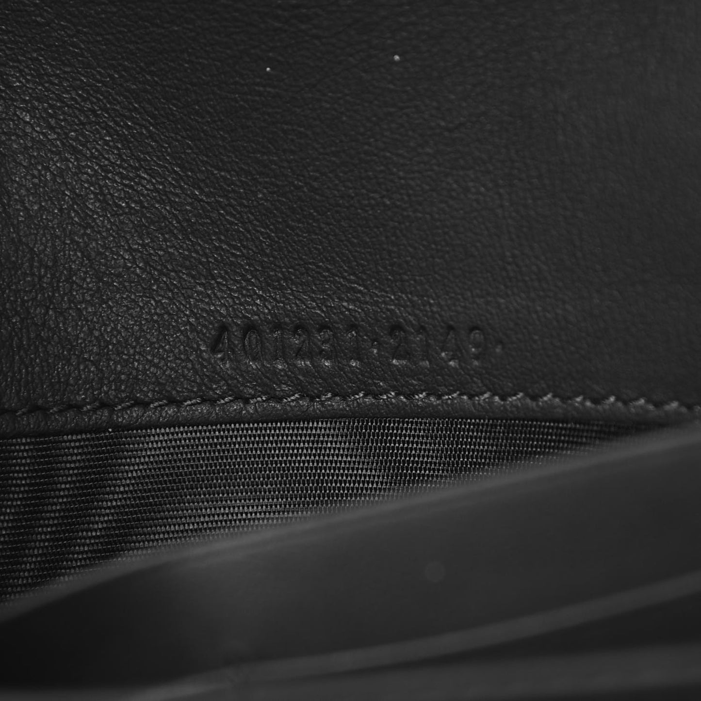 Suede Mini Dionysus Chain Wallet Black