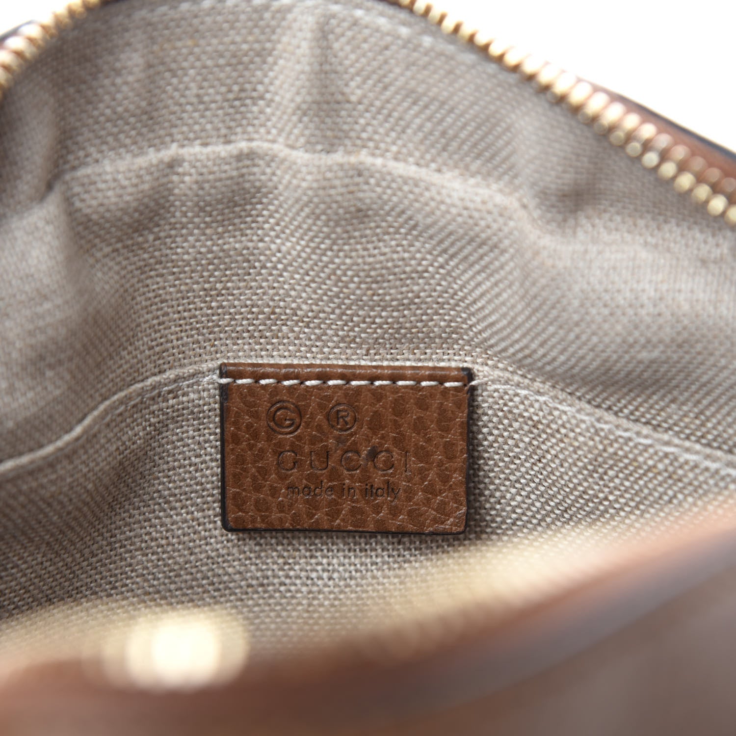 Gucci Monogram Mini Bree Messenger Bag Beige Tabacco 8 of 12