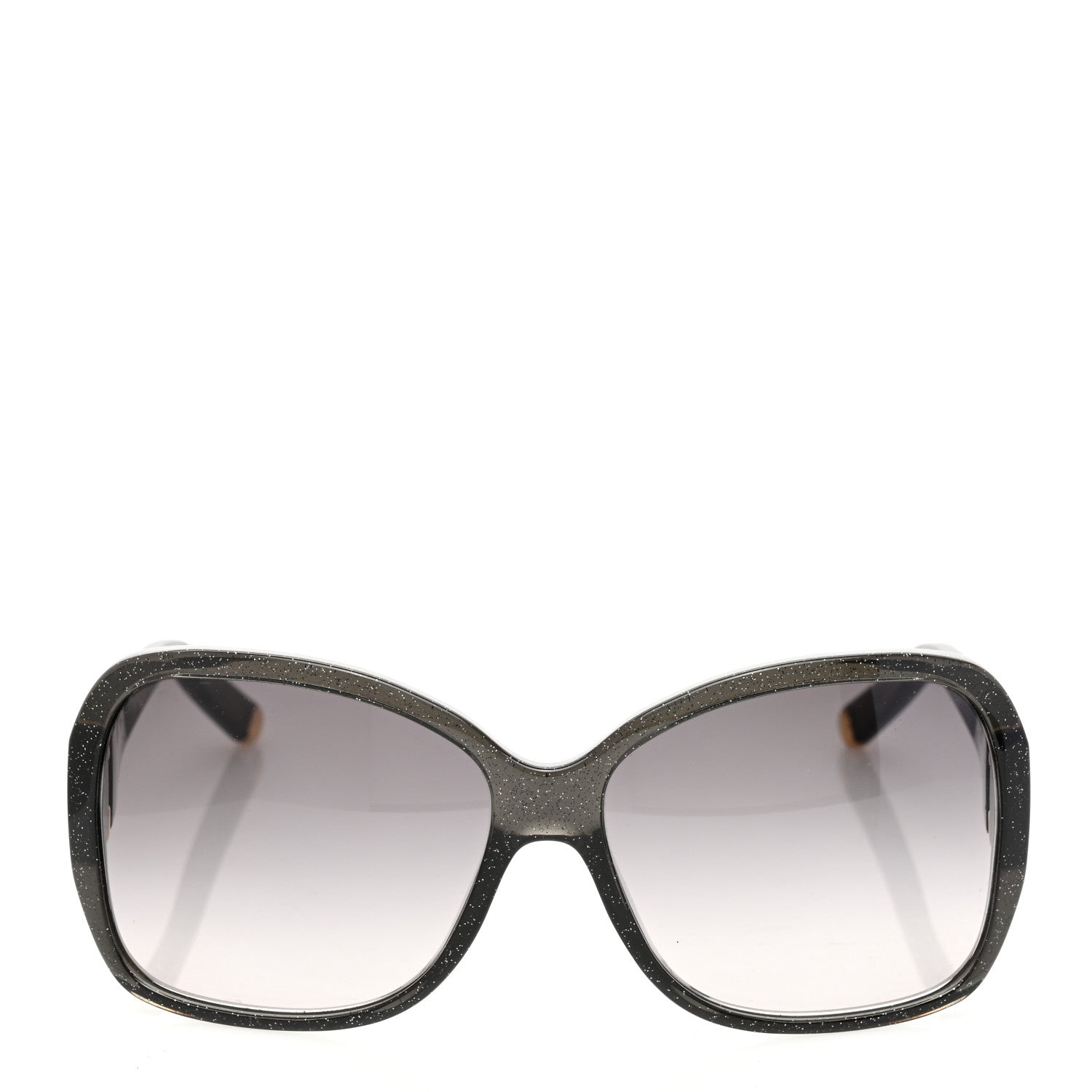 Louis Vuitton Acetate Obsession Round Sunglasses Z1855E Black Glitter 2 of 7
