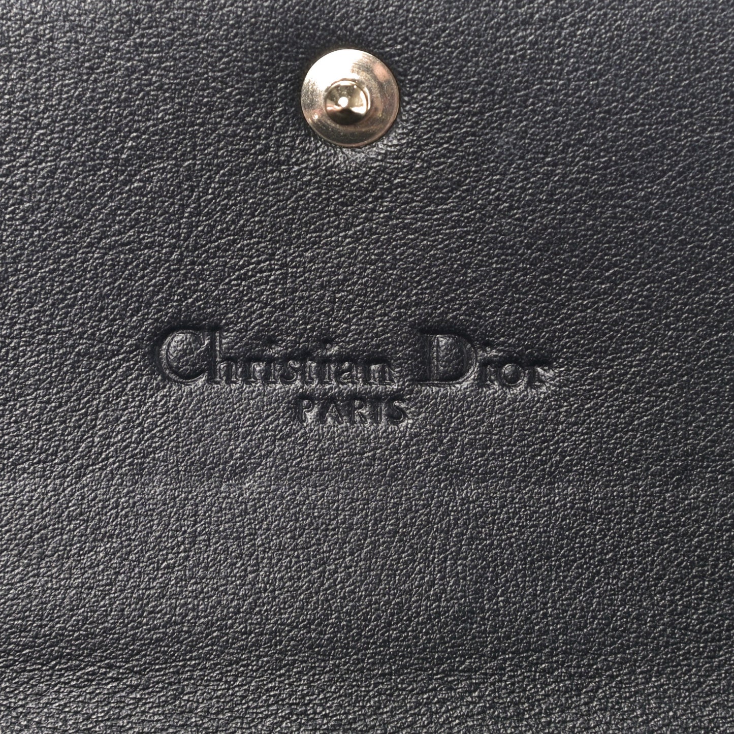 Patent Cannage Lady Dior Rendezvous Wallet On Chain Black