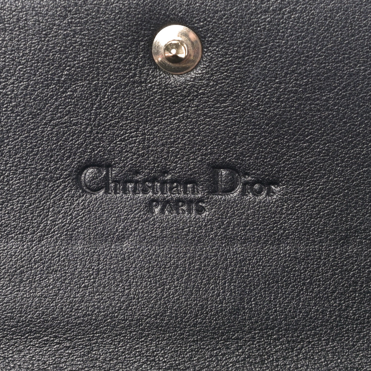 Christian Dior Patent Cannage Lady Dior Rendezvous Wallet On Chain Black 6 of 10