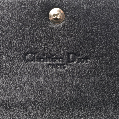 Christian Dior Patent Cannage Lady Dior Rendezvous Wallet On Chain Black 6 of 10