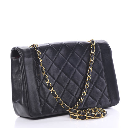 Chanel Lambskin Quilted Medium Single Flap Black 2 of 13
