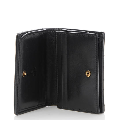 Gucci Calfskin Matelasse GG Marmont Card Case Wallet Black 5 of 8